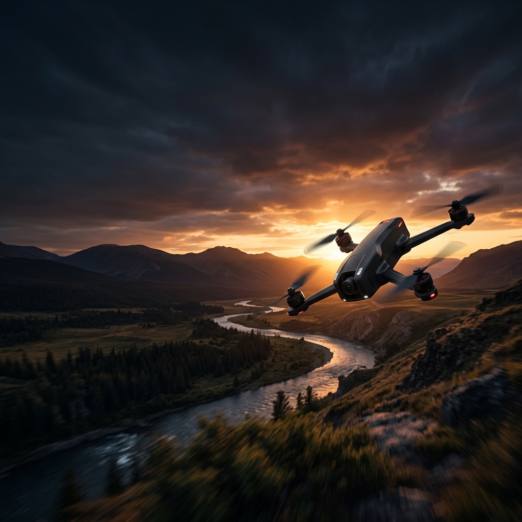 Promo Banner Drone Background